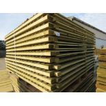 26NO FEATHER EDGE CLAD FENCING PANELS, PRESSURE TREATED, 1.8M X 1.83M APPROX.