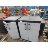 3 X PLASTIC WORKSHOP CABINETS. THIS LOT IS SOLD UNDER THE AUCTIONEERS MARGIN SCHEME, THEREFORE NO