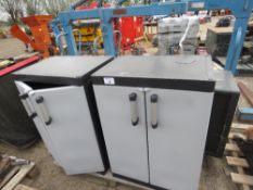 3 X PLASTIC WORKSHOP CABINETS. THIS LOT IS SOLD UNDER THE AUCTIONEERS MARGIN SCHEME, THEREFORE NO