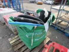 BULK BAG CONTAINING PIPE AND DRAIN FITTINGS. DIRECT FROM LOCAL LANDSCAPE COMPANY WHO ARE CLOSING A D