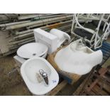 QUANTITY OF QUALITY BASINS AND SANITARY WARE, SOME UNUSED.
