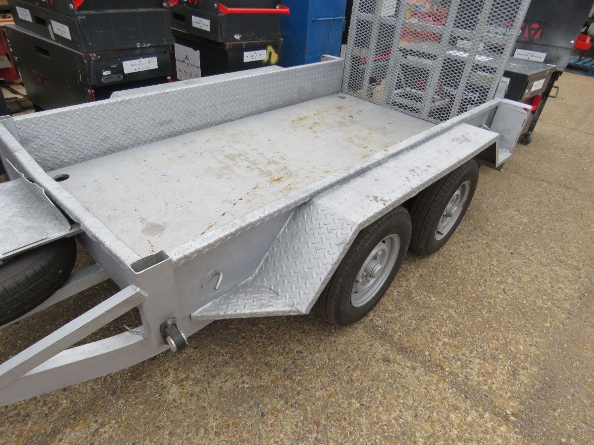 INDESPENSION CHALLENGER MINI DIGGER TRAILER, 2.6TONNE GROSS. 1.27M X 2.5M BED SIZE APPROX WITH DROP - Image 4 of 6