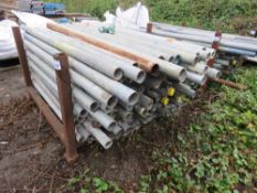 STILLAGE CONTAINING SCAFFOLDING TUBES 3-5FT LENGTH APPROX. 150 NO. IN TOTAL APPROX. SOURCED FROM CO