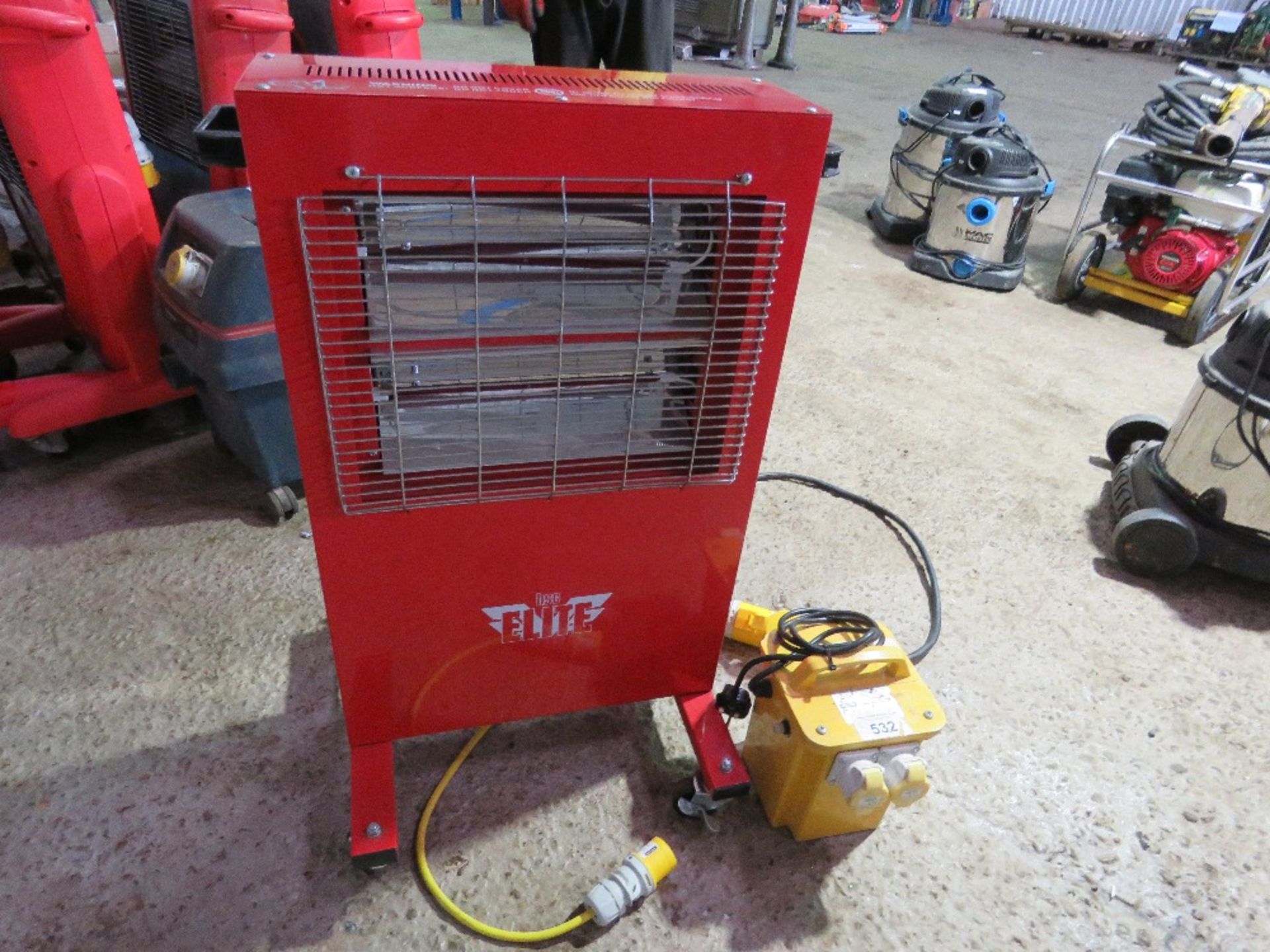 ELITE RADIANT HEATER PLUS A TRANSFORMER. THIS LOT IS SOLD UNDER THE AUCTIONEERS MARGIN SCHEME, TH - Image 2 of 3