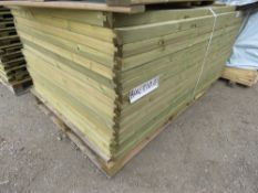15NO FEATHER EDGE CLAD FENCING PANELS 1.22M X 1.83M APPROX.
