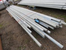 BUNDLE OF SCAFFOLDING TUBES 13-16FT LENGTH APPROX. 36 NO. IN TOTAL APPROX. SOURCED FROM COMPANY LIQU