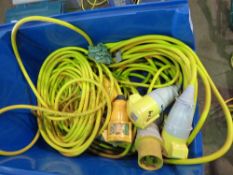 2 X CRATES CONTAINING LARGE OUTPUT 110VOLT LEADS. SOURCED FROM LOCAL BUILDING COMPANY LIQUIDATION.