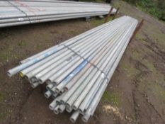STILLAGE OF 21FT SCAFFOLDING TUBES APPROX. 50 NO. IN TOTAL. SOURCED FROM COMPANY LIQUIDATION.