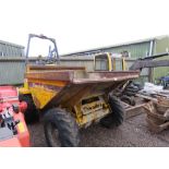 THWAITES 4 TONNE DIESEL ENGINED DUMPER. YEAR 2000 BUILD. 1725 REC. HOURS, PERKINS ENGINE. WHEN TESTE