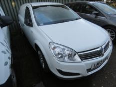 VAUXHALL ASTRA PANEL VAN REG:LM13 AHZ WITH V5 (TEST EXPIRED). THIS LOT IS SOLD UNDER THE AUCTION