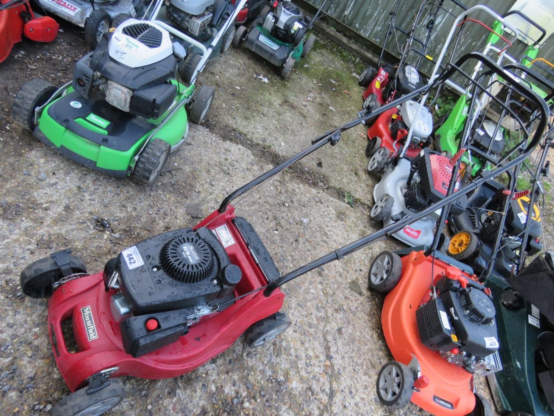 MOUNTFIELD PETROL ENGINED ROTARY LAWNMOWER. NO COLLECTOR. THIS LOT IS SOLD UNDER THE AUCTIONEER - Image 2 of 3