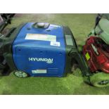 HYUNDAI PETROL CAMPING GENERATOR. THIS LOT IS SOLD UNDER THE AUCTIONEERS MARGIN SCHEME, THEREFOR