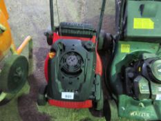 RED LAWNMOWER- NO BAG. THIS LOT IS SOLD UNDER THE AUCTIONEERS MARGIN SCHEME, THEREFORE NO VAT WI