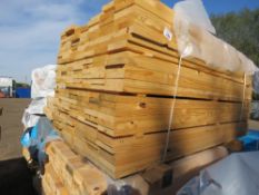 LARGE PACK OF TIMBER BOARDS, UNTREATED: 1.83M LENGTH X 140MM X 30MM APPROX.