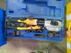 HEAVY DUTY MANUAL CRIMPING UNIT IN A CASE SOURCED FROM LARGE CONSTRUCTION COMPANY LIQUIDATION.