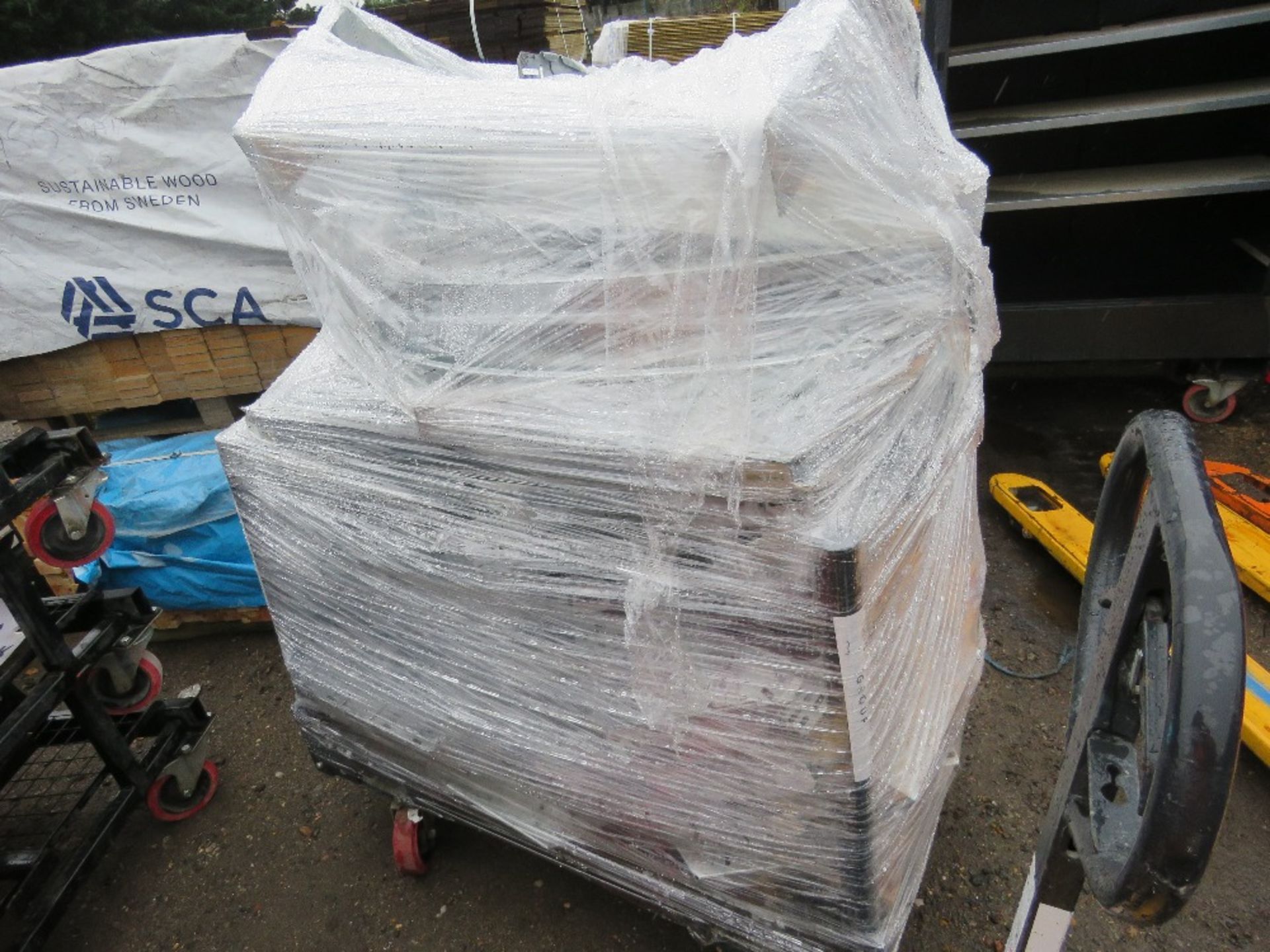 QUANTITY OF SWIFTS CABLE TRUNKING PLUS A WHEELED TROLLEY CONTAINING JOINTS ETC. SOURCED FROM LARGE C - Image 2 of 8