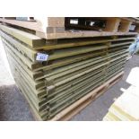 20NO FEATHER EDGE CLAD FENCING PANELS, PRESSURE TREATED, 1.8M X 1.83M APPROX.