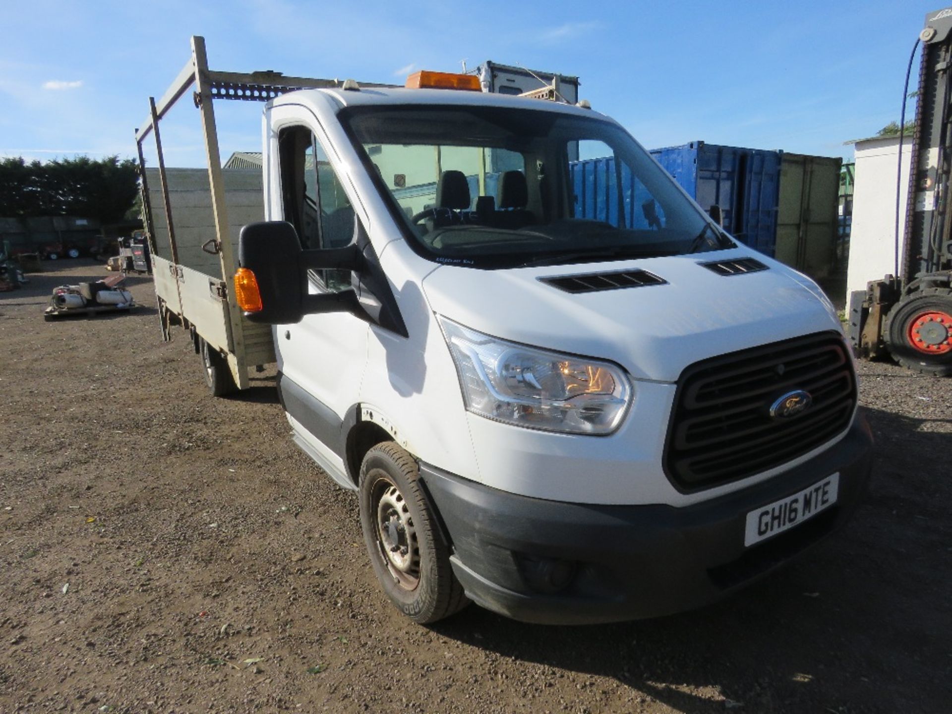 FORD TRANSIT 350 FLAT BED PICKUP TRUCK WITH REAR TAIL LIFT REG:GH16 MTE. WITH V5, OWNED BY VENDOR FR