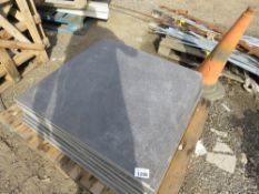 9 X LARGE GREY PATIO SLABS. DIRECT FROM LOCAL LANDSCAPE COMPANY WHO ARE CLOSING A DEPOT.