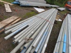 BUNDLE OF SCAFFOLDING TUBES MAINLY 21FT LENGTH (19 AT 21FT, 2 AT 18FT) APPROX. 21 NO. IN TOTAL. SOUR