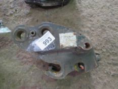 RHINOX MANUAL EXCAVATOR QUICK HITCH, UNTESTED ON 30MM PINS APPROX. THIS LOT IS SOLD UNDER THE AU