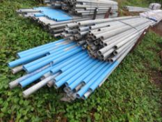 STILLAGE CONTAINING 2 BUNDLES OF SCAFFOLDING TUBES 10-16FT LENGTH APPROX. 130 NO. IN TOTAL APPROX. (