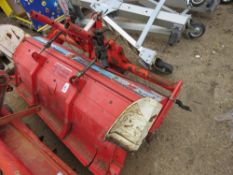 COMPACT TRACTOR MOUNTED ROTORVATOR TILLER UNIT.