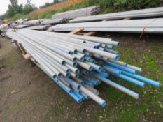 STILLAGE OF MIXED SIZE SCAFFOLDING TUBES, 13-18FT LENGTH APPROX. 50 NO. IN TOTAL APPROX. SOURCED