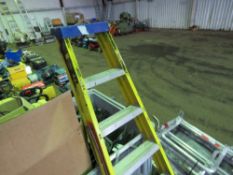 SET OF GRP STEP LADDERS SOURCED FROM LARGE CONSTRUCTION COMPANY LIQUIDATION.