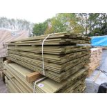 SMALL PACK OF PRESSURE TREATED SHIPLAP FENCE CLADDING TIMBER BOARDS. 1.73M LENGTH X 100MM WIDTH APPR
