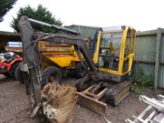 VOLVO EC25 RUBBER TRACKED EXCAVATOR YEAR 2006 BUILD. 4556 REC. HOURS WITH 4 BUCKETS. SN: 28120797. W