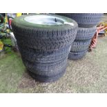 4X 12 INCH 5 STUD TRAILER WHEELS AND TYRES