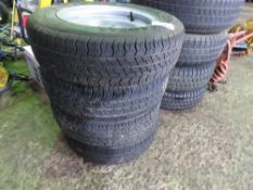 4X 12 INCH 5 STUD TRAILER WHEELS AND TYRES
