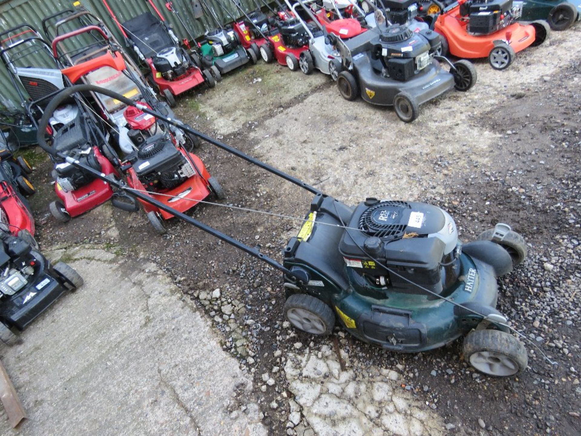 HAYTER MOWER, NO COLLECTOR. THIS LOT IS SOLD UNDER THE AUCTIONEERS MARGIN SCHEME, THEREFORE NO VA