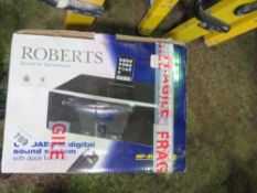 ROBERTS DAB SOUND SYSTEM. THIS LOT IS SOLD UNDER THE AUCTIONEERS MARGIN SCHEME, THEREFORE NO VAT