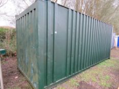 20FT LENGTH SHIPPING CONTAINER STORE. THIS LOT IS SOLD UNDER THE AUCTIONEERS MARGIN SCHEME, THERE