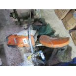 STIHL TS400 PETROL SAW PLUS SAFETY TROUSERS.