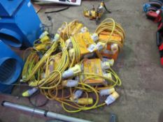 5 X JUNCTION BOXES PLUS EXTENSION LEADS. SOURCED FROM LOCAL BUILDING COMPANY LIQUIDATION.