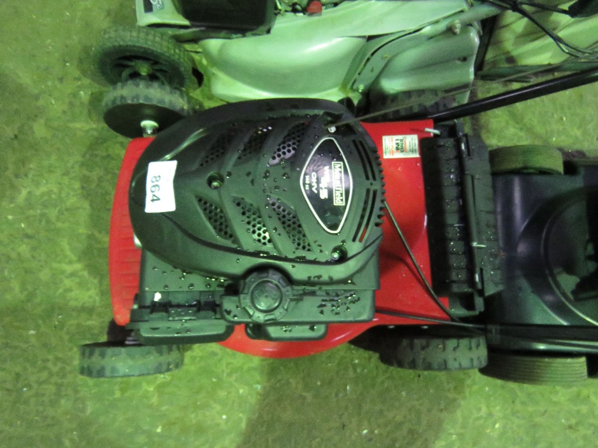 MOUNTFIELD MOWER NO BAG. THIS LOT IS SOLD UNDER THE AUCTIONEERS MARGIN SCHEME, THEREFORE NO VAT