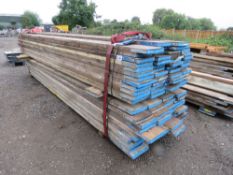 2 NO. BUNDLES OF SCAFFOLD BOARDS, 98 NO. IN TOTAL, 13FT LENGTH. (MAJORITY 2020-21 YEAR). SOURCED FR