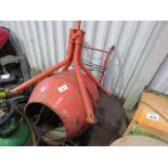 CEMENT MIXER WITH STAND, 240VOLT. SOURCED FROM SITE CLOSURE/CLEARANCE.