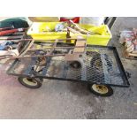 4 WHEELED BARROW PLUS A SACK BARROW. THIS LOT IS SOLD UNDER THE AUCTIONEERS MARGIN SCHEME, THERE