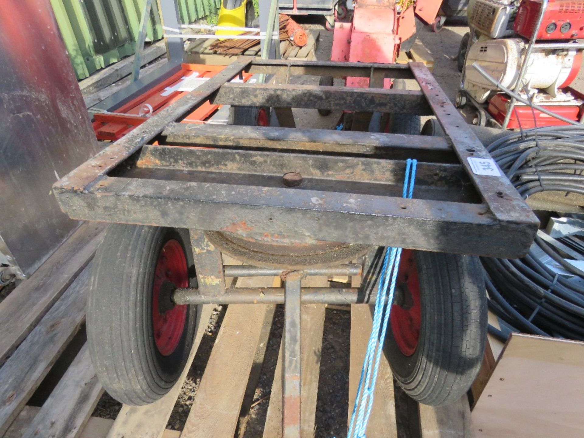 FOUR WHEELED BARROW FRAME. THIS LOT IS SOLD UNDER THE AUCTIONEERS MARGIN SCHEME, THEREFORE NO VAT - Image 3 of 3