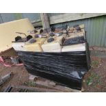 8 X PLASTIC DIESEL TANKS WITH PUMPS AND FILTERS ETC.