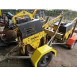 BOMAG BW71E-2 SINGLE DRUM ROLLER ON A TRAILER YEAR 2017 BUILD. SN: 101620291368. SOURCED FROM LARGE