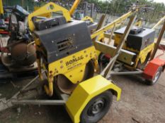 BOMAG BW71E-2 SINGLE DRUM ROLLER ON A TRAILER YEAR 2017 BUILD. SN: 101620291368. SOURCED FROM LARGE