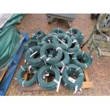 QUANTITY OF ROLLS OF GREEN COVERED WIRE. THIS LOT IS SOLD UNDER THE AUCTIONEERS MARGIN SCHEME, TH