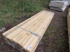 PACK OF CONSTRUCTION TIMBER: 2.4M LENGTH 65MM X 40MM APPROX, 70 PIECES IN THE PACK. THIS LOT IS S