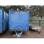 TOWED SINGLE AXLE WELFARE TRAILER WITH TOILET 12FT LENGTH APPROX.