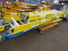 4 X GRP STEP LADDERS. SOURCED FROM LARGE CONSTRUCTION COMPANY LIQUIDATION.